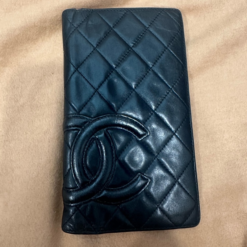 CHANEL BLK QUILTED PINK